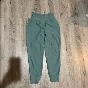 Teal High-Waisted Joggers old navy